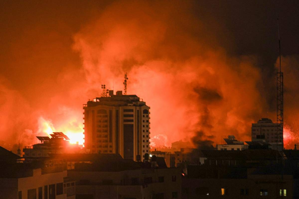 imagine din momentul atacurilor din Israel