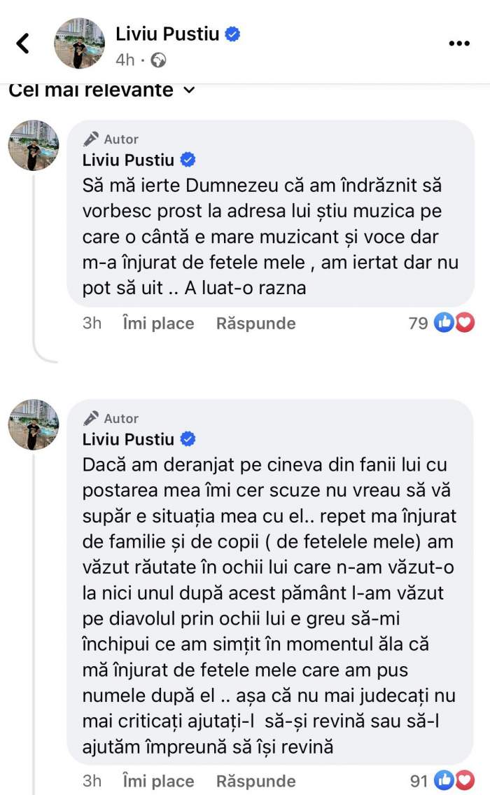 I-a declarat război lui Florin Salam! Liviu Puștiu, acuzații grave la adresa manelistului: „M-a înjurat de familie și de copii”