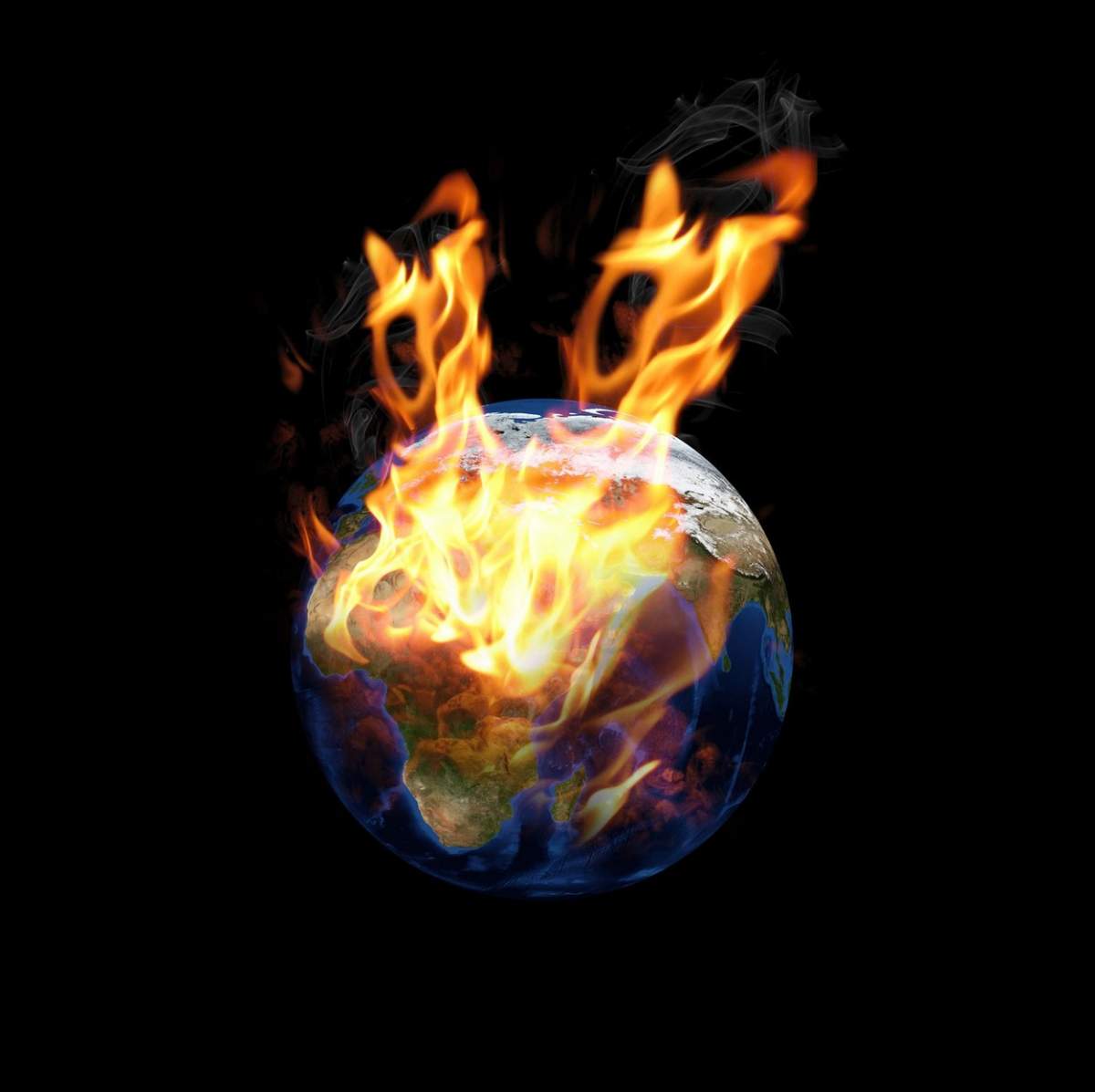 planeta Pământ în flăcări