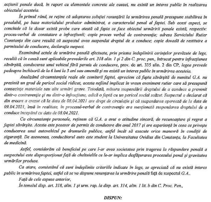 Cum a scăpat de dosarul penal simpatizantul Hamas de la Academia de Poliție / Document exclusiv