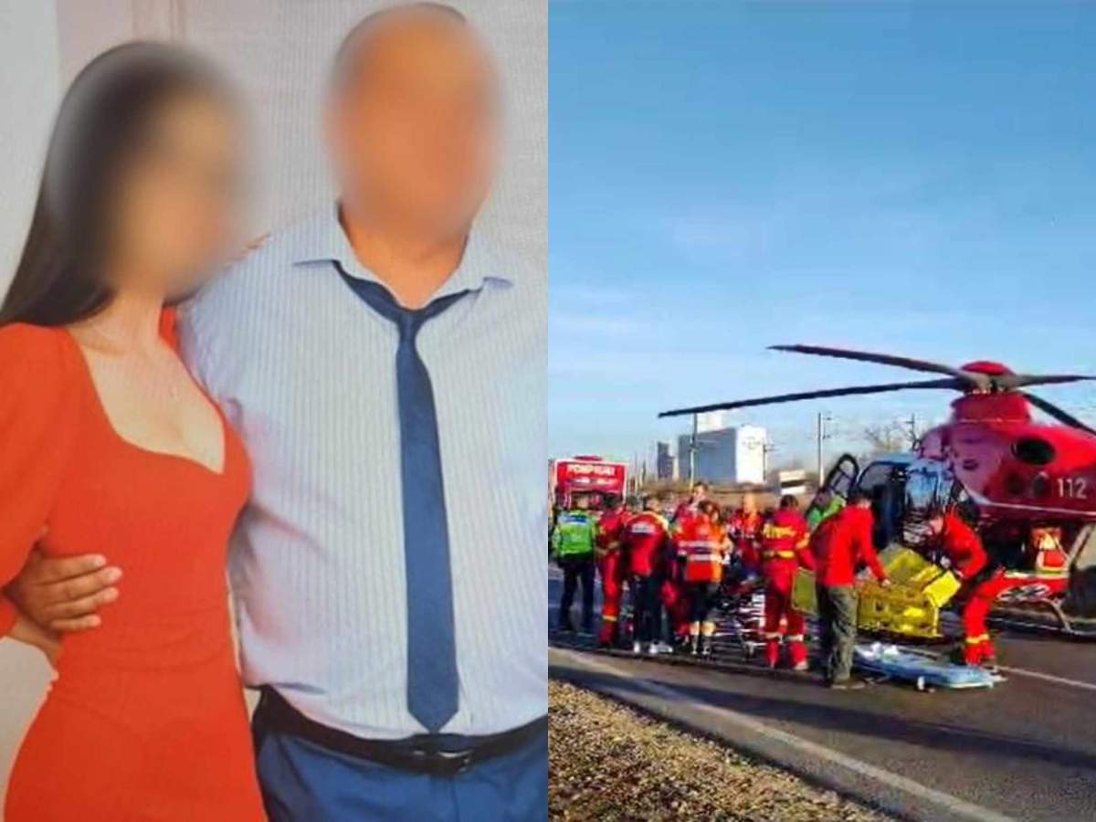 Cei doi și-au pierdut viața pe loc. Daria, tatăl ei și imagine de la locul accidentului