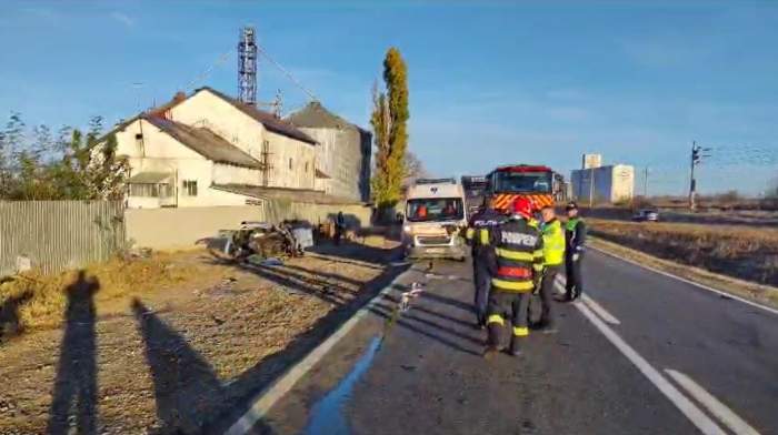 pompierii la accidentul din Galați