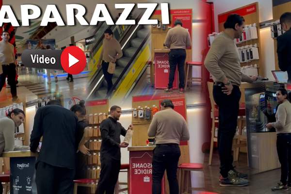 Florin Pastramă își face toate plăcerile, într-un mall din Capitală. Soțul lui Brigitte Pastramă a lăsat o sumă impresionantă la un magazin / PAPARAZZI