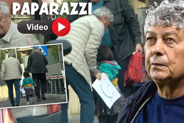 Mircea Lucescu, un străbunic foarte atent! Imagini înduioșătoare cu antrenorul de fotbal și strănepoțica lui / PAPARAZZI