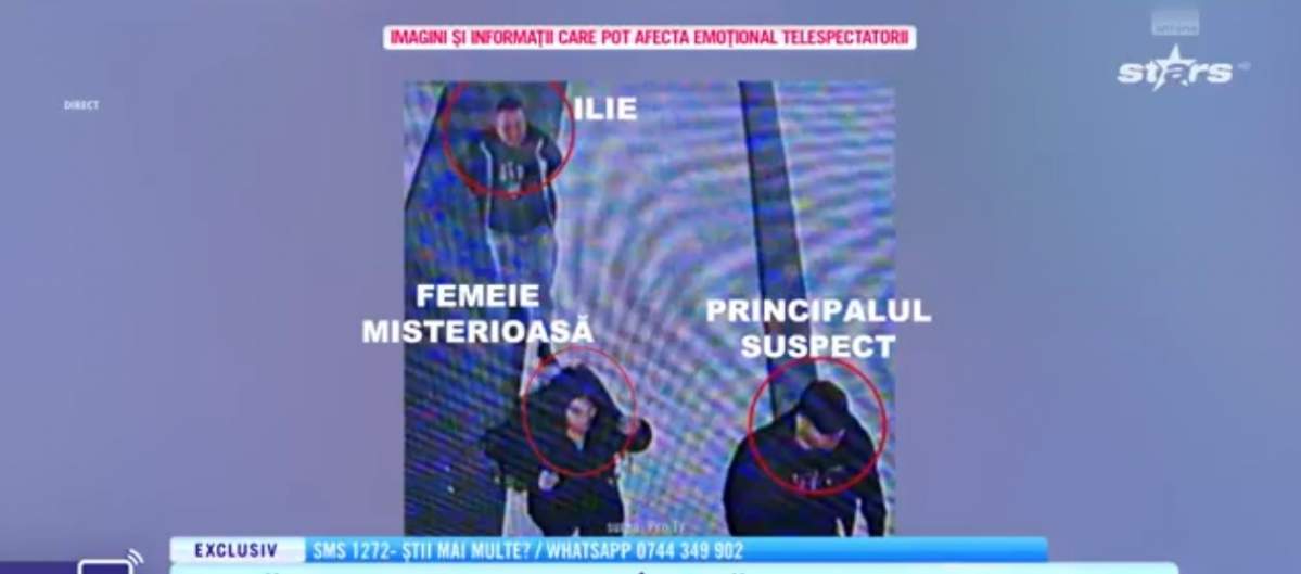 femeia alături de Ilie și presupusul criminal