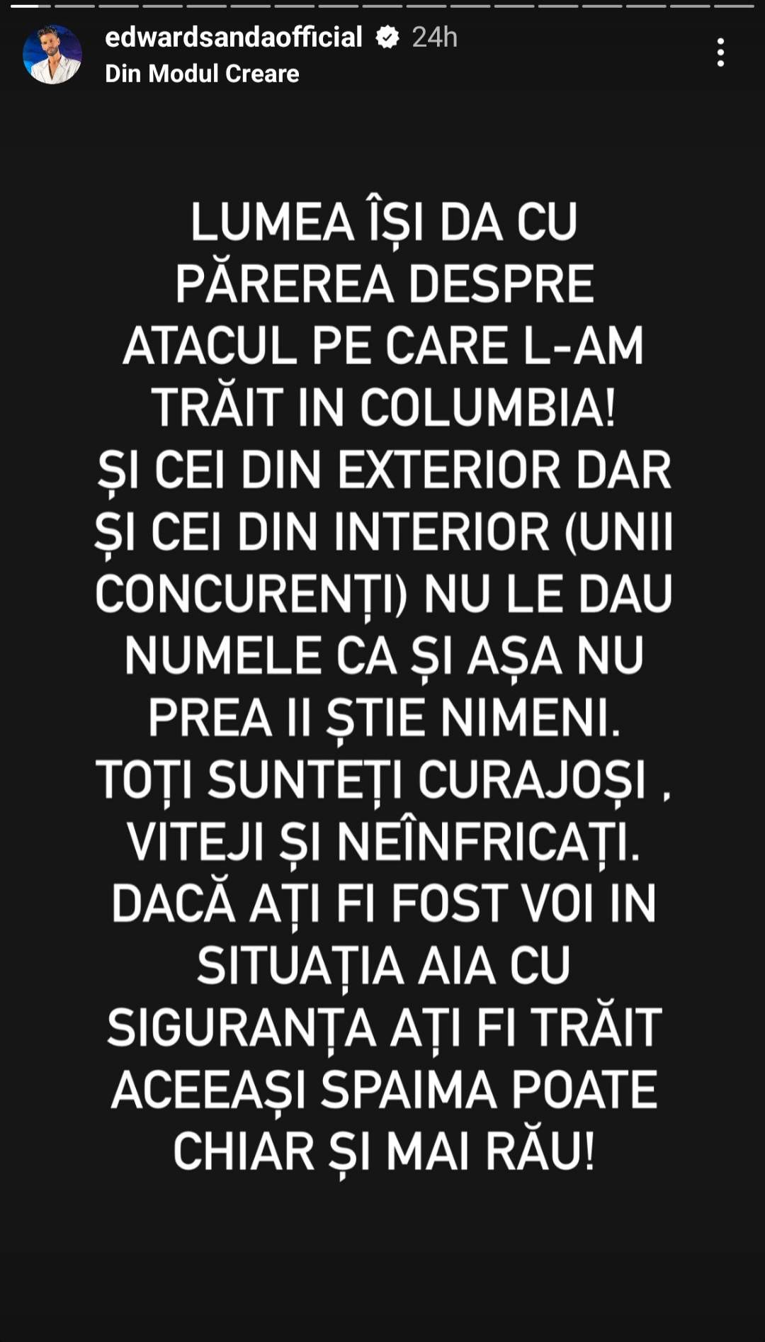 Cum le dă peste nas Edward Sanda celor care l-au criticat pentru că nu a fost curajos în America Express. Fostul concurent și Cleopatra Stratan, momente dificile în Columbia: „Dacă nu ai hateri...” / FOTO