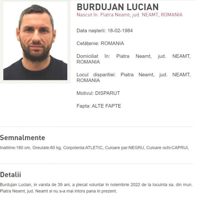 Lucian Burdujan, fostul atacant de la FCSB și Rapid, a dispărut și nimeni nu știe de el. Poliția îl caută de peste un an