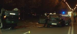 Accident grav în București! Șapte persoane, printre care doi minori, au fost rănite / FOTO