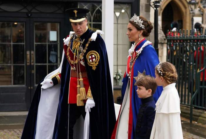 Kate Middleton, Prințul William și copiii lor la Încoronarea Regelui Charles