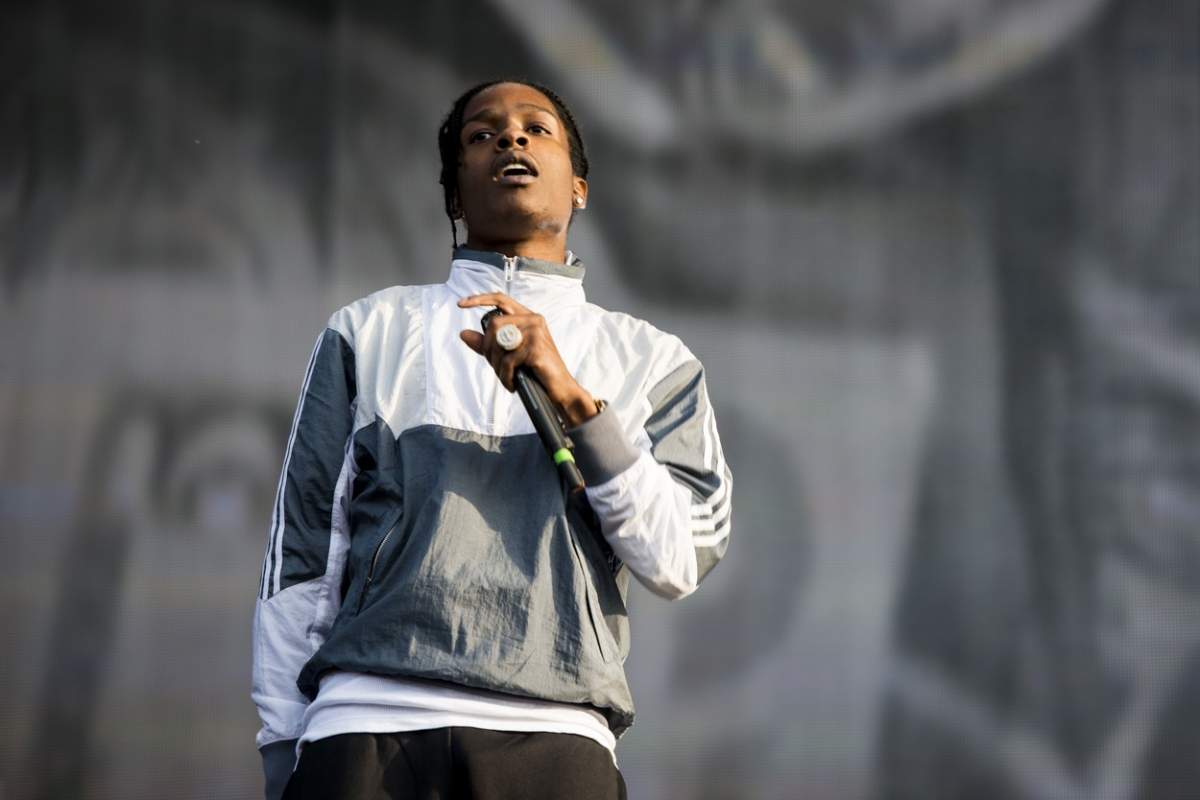 A$AP Rocky live pe scena la New Look Wireless Festival din Finsbury Park, Londra, duminică, 3 iulie 2015