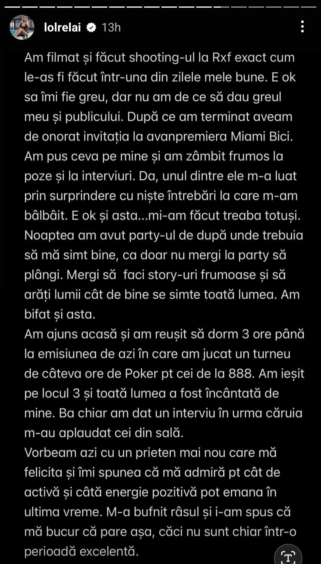 Lolrelai trece printr-o perioadă dificilă. Cu ce probleme se confruntă influencerița: „Am slăbit și m-am epuizat cu plânsul în fiecare zi” / FOTO