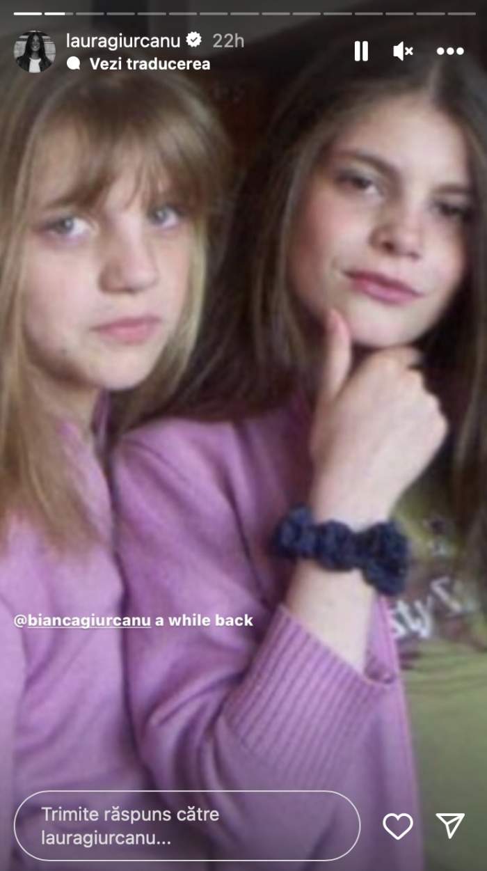 Laura Giurcanu si Bianca giurcanu seamănă perfect