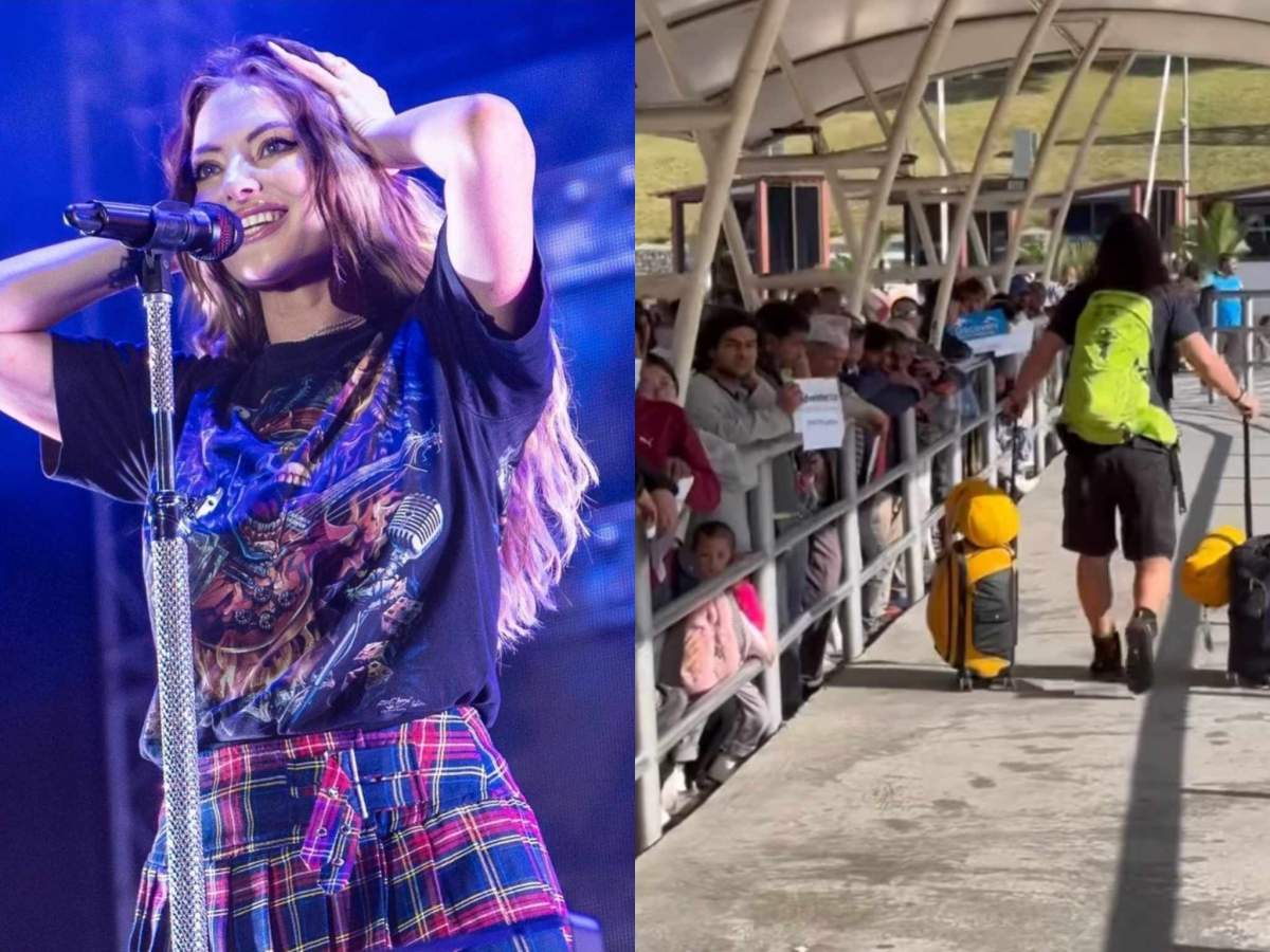 Cei doi sunt emoționați. Delia pe scenă  și Răzvan Munteanu în Nepal