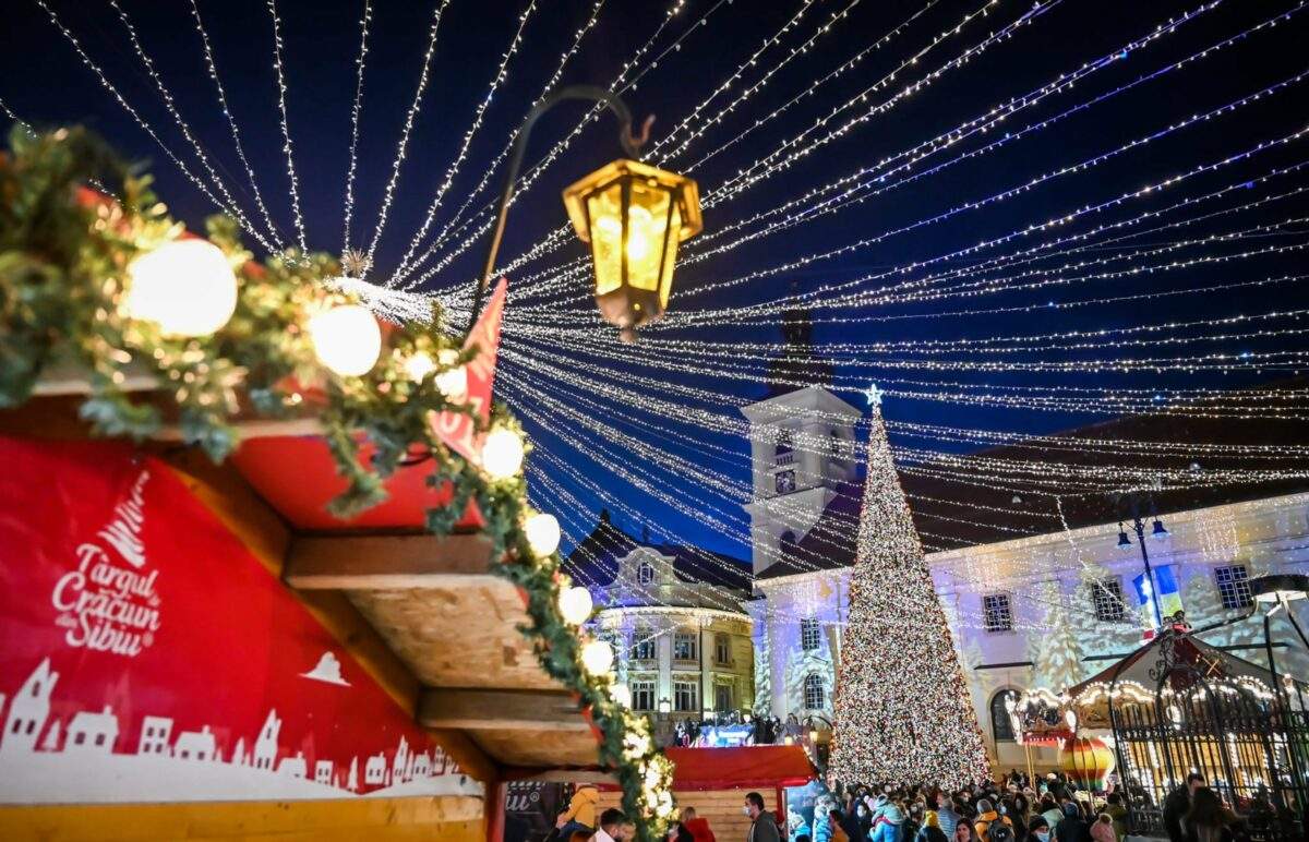 Târgul de Crăciun din Sibiu este unul dintre cele mai vizitate din Romania