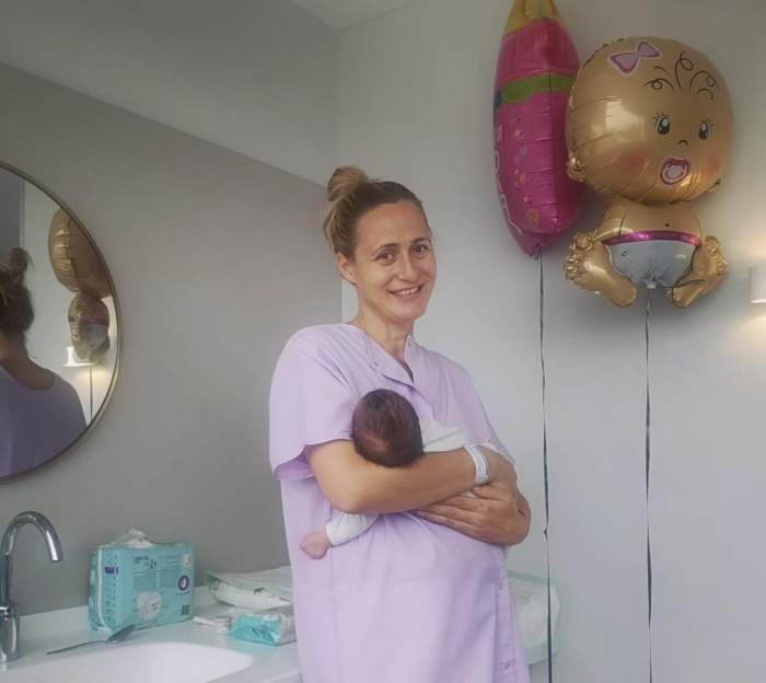Primele imagini cu Camelia Potec și bebelușul, la două săptămâni după ce a născut. Postarea emoționantă făcută de campioană: „Noua noastră minune” / FOTO