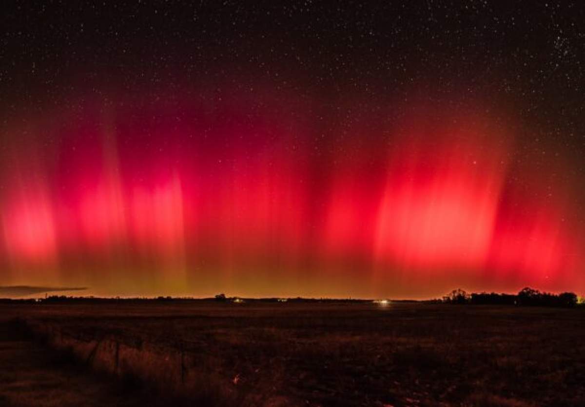 Aurora boreală in România Aurora boreală s-ar putea repeta peste două zile.