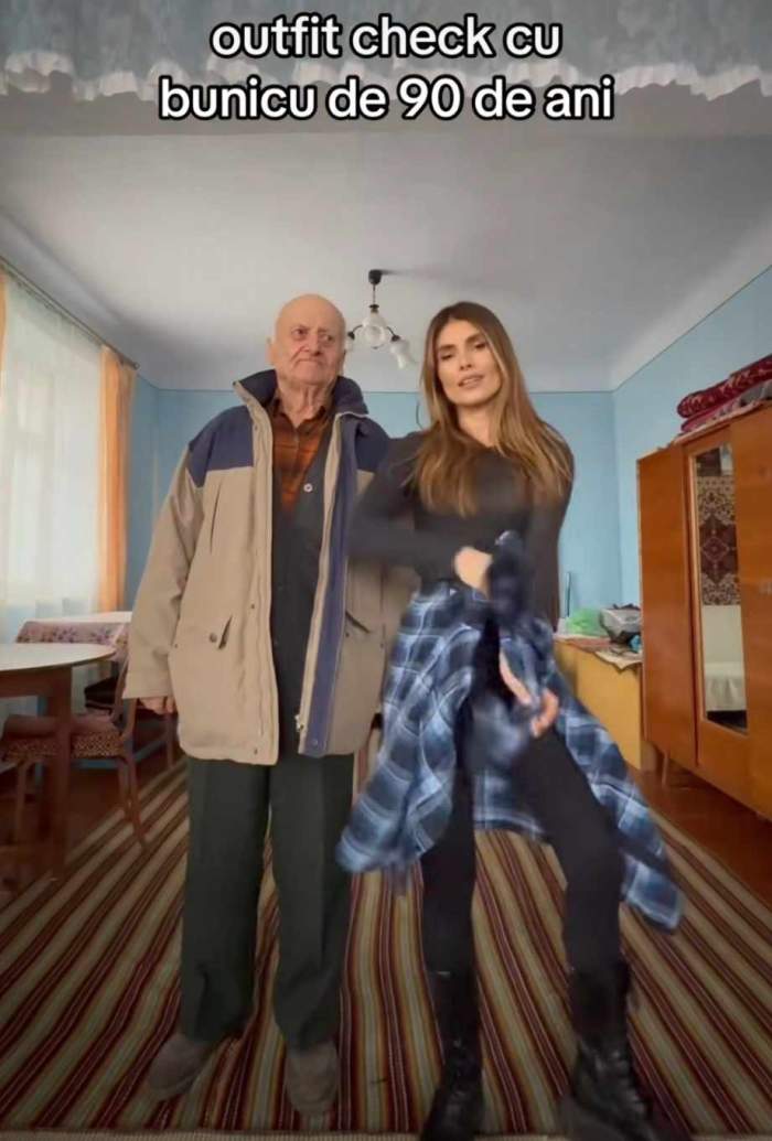 Sânziana Negru și bunicul ei