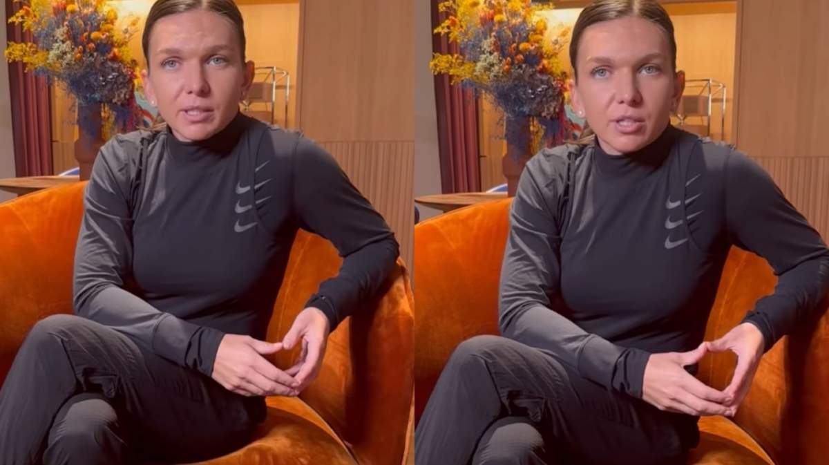 Colaj din două poze cu Simona Halep