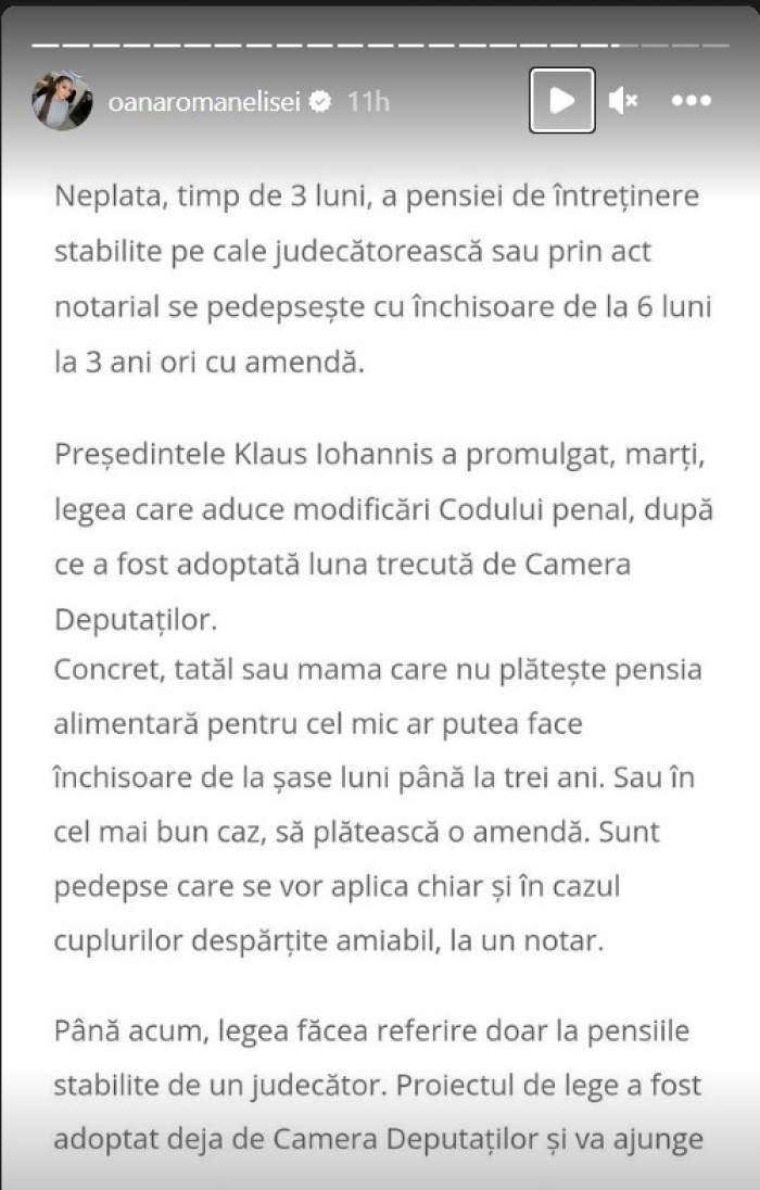 Oana Roman, „săgeți” către Marius Elisei. Cum îl ia vedeta peste picior pe fostul soț, după ce l-a acuzat că nu îi plătește fiicei lor pensia alimentară