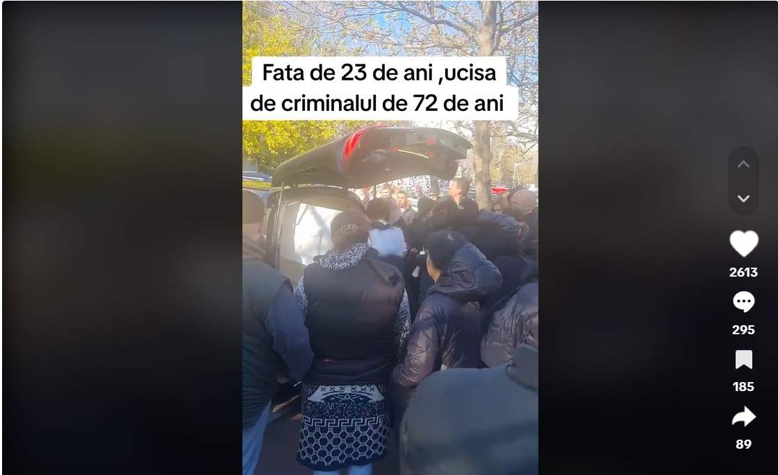 Imagini dureroase de la înmormântarea tinerei însărcinate ucisă de patronul în vârstă de 72 de ani. Beatrice a fost condusă ieri pe ultimul drum / FOTO