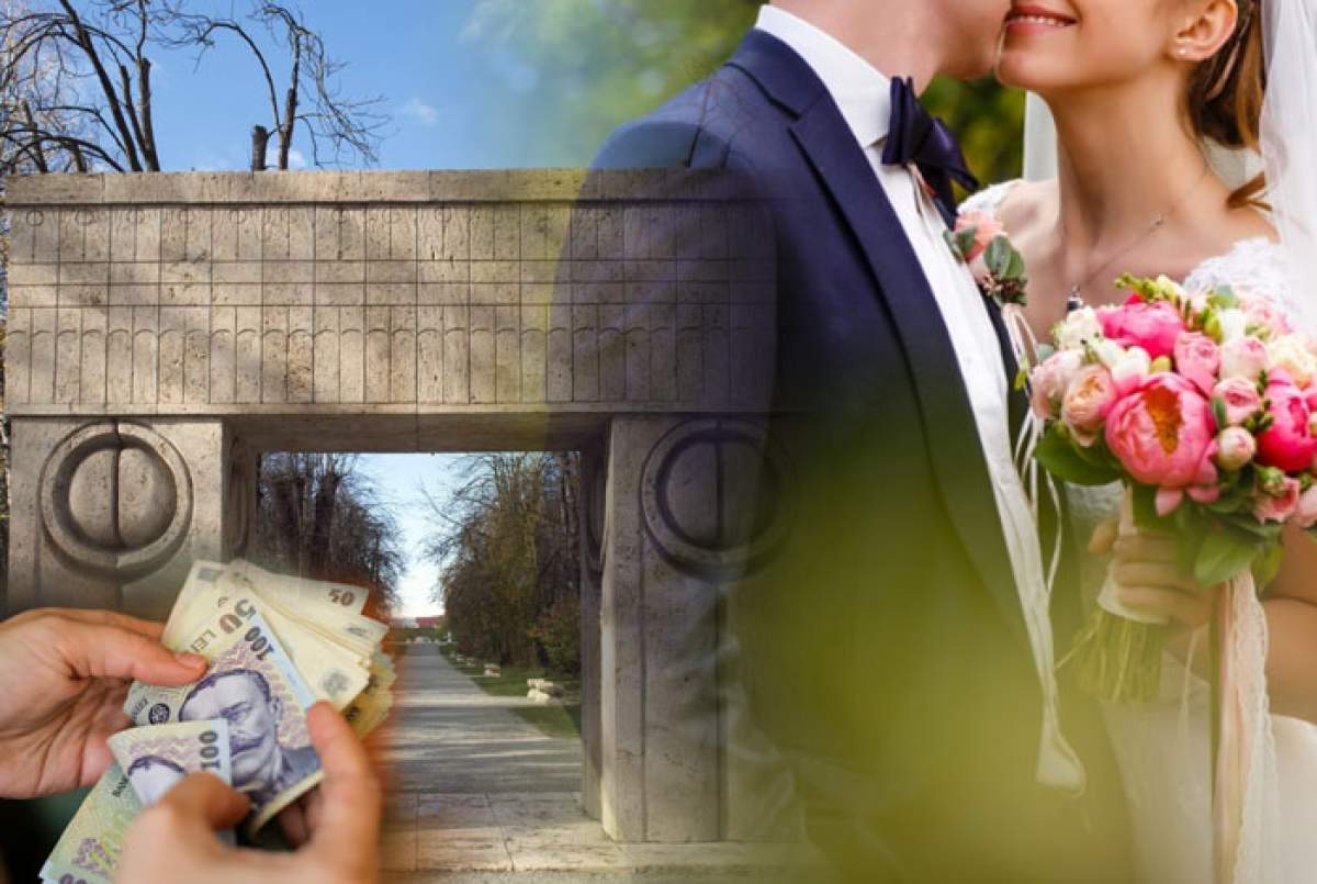 Cât costă să te căsătorești sub Poarta Sărutului, în noaptea de Revelion Cât costă să te căsătorești sub Poarta Sărutului, în noaptea de Revelion. Surprizele pregătite de primăria din Târgu Jiu pentru miri