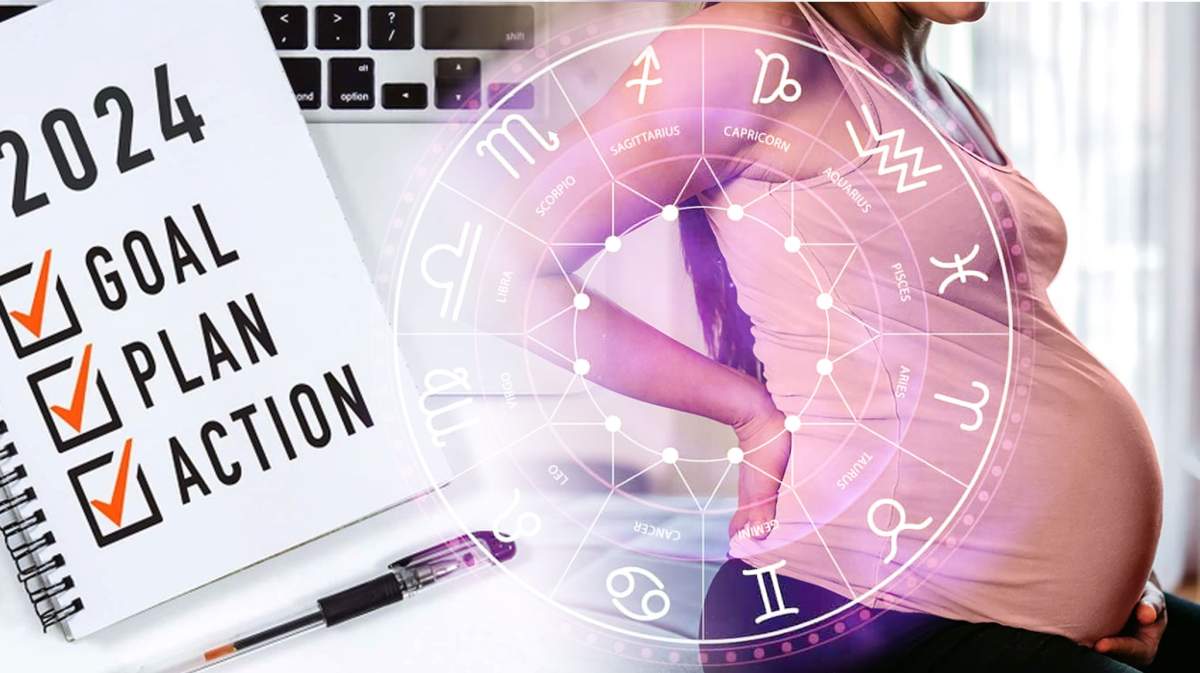 Una dintre cele trei zodii este Berbec. o femeie însărcinată