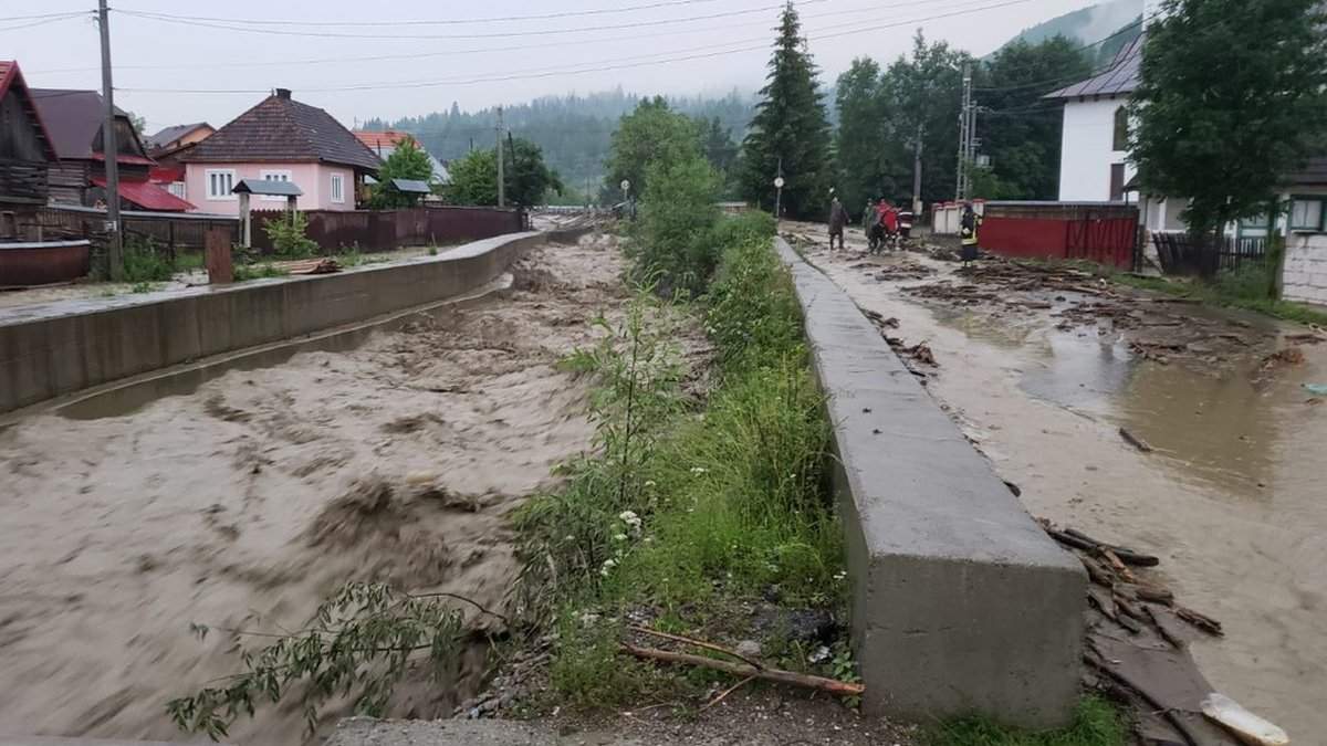 Inundații, România Cod Roșu de inundații in România