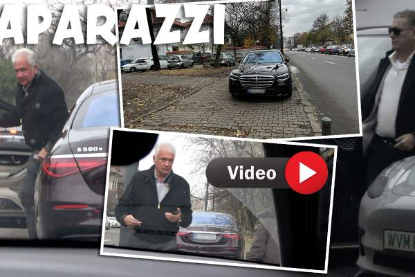 Greu cu parcările în București, dar când ești milionar sau fost primar te descurci în orice situație! Cum au fost filmați Mihai Tufan și Adriean Videanu / PAPARAZZI