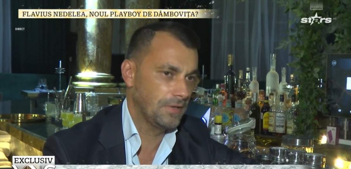 Flavius Nedelea, interviu pentru Xtra Night Show, îmbrăcat elegant