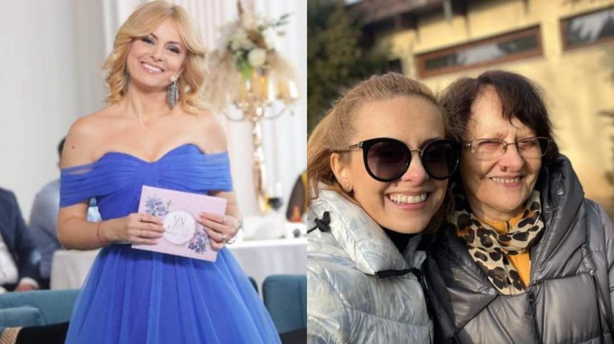 Colaj din două poze cu Simona Gherghe și mama ei