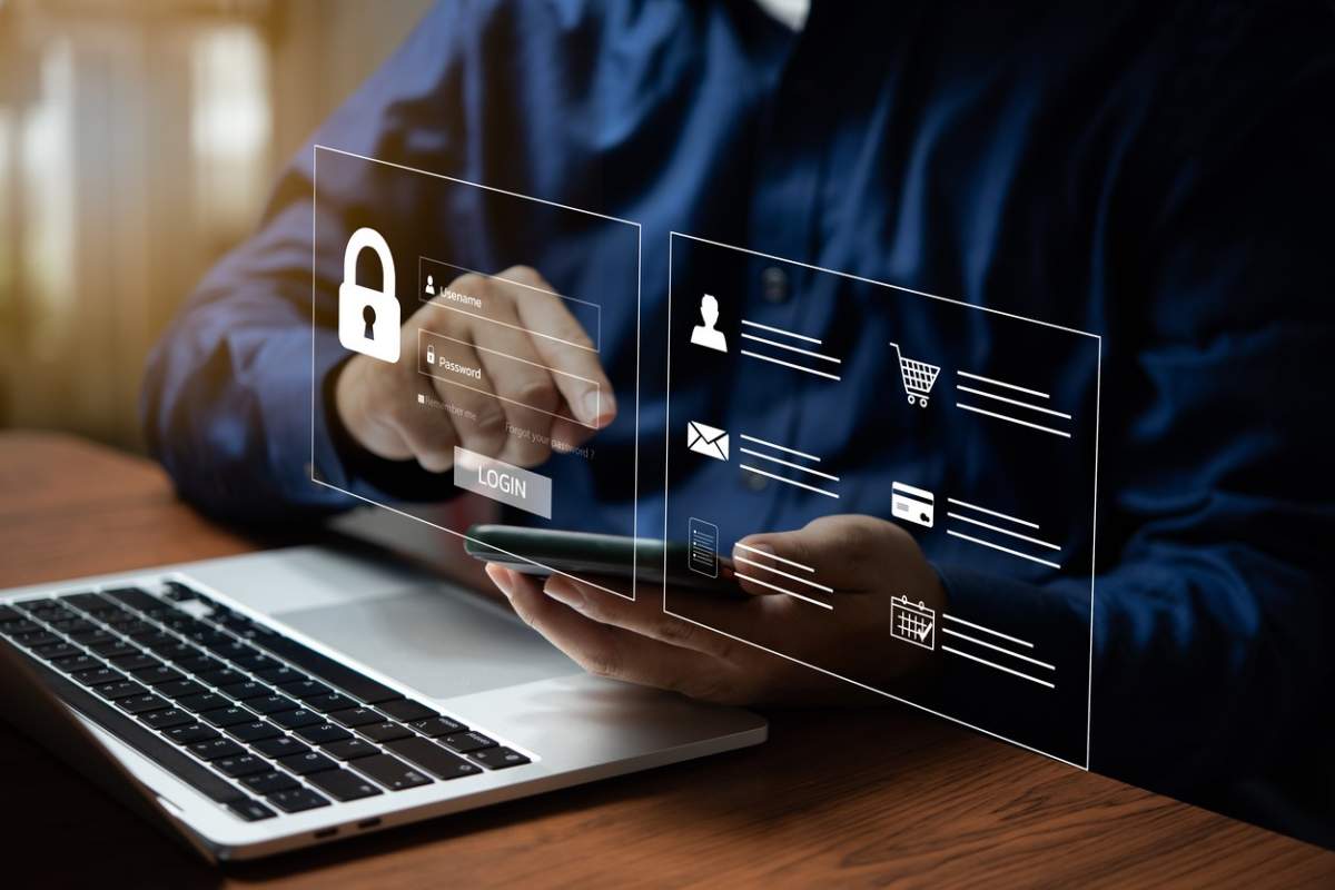 Securitatea digitală și criptarea datelor clienților și sistemul financiar al achizițiilor clienților în comerț.
