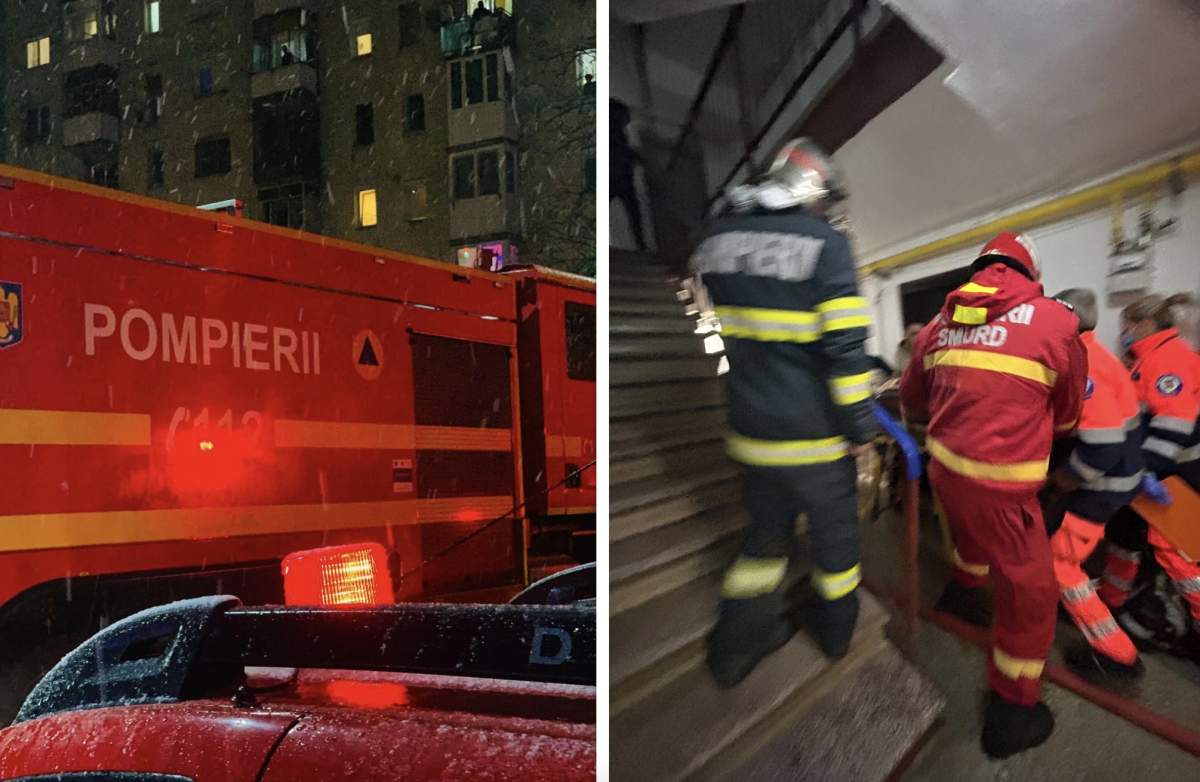 Pompieri incendiu Arad O persoană a fost rănită din cauza flăcărilor violente