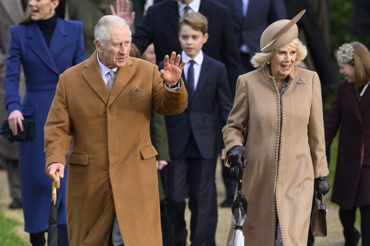 Familia regală britanică participă la serviciul de Crăciun la Sandringham