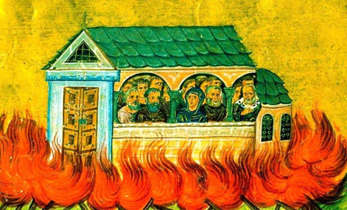 Sfinţii 20.000 de mucenici arşi în Nicomidia Este bine sa rostești o rugăciune importanta in ziua in care sunt prăznuiți Sfinţii 20.000 de mucenici arşi în Nicomidia