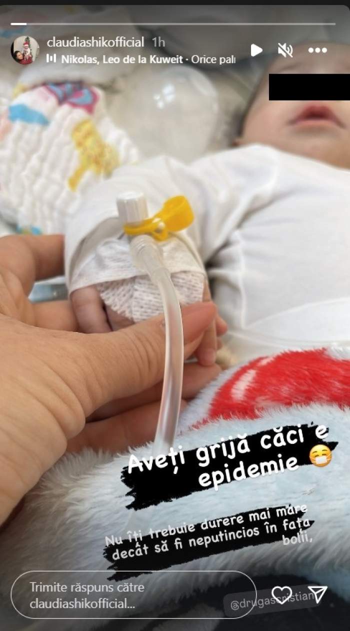 Fiul Claudiei Shik, pe mâinile medicilor. Cu ce probleme se confruntă micuțul: „Să fii neputincios în fața bolii...” / FOTO