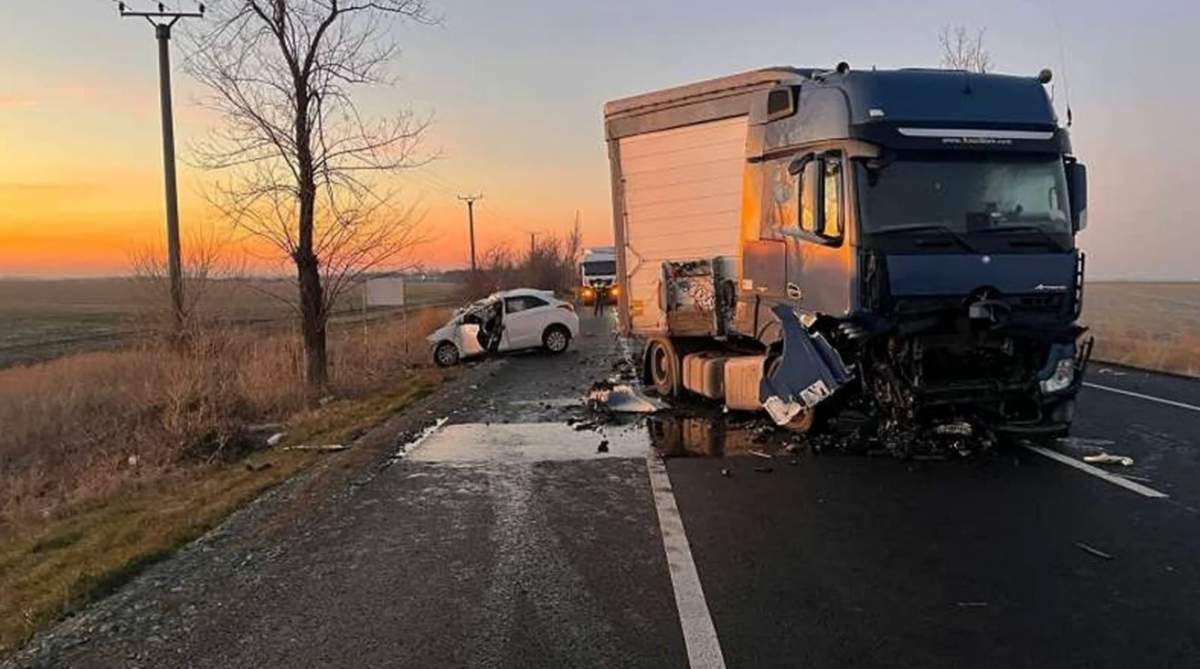 imagine de la locul accidentului