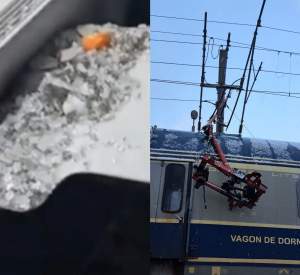 Incident grav într-un tren din Sinaia! Trei tinere au ajuns la spital cu cioburi în ochi 
