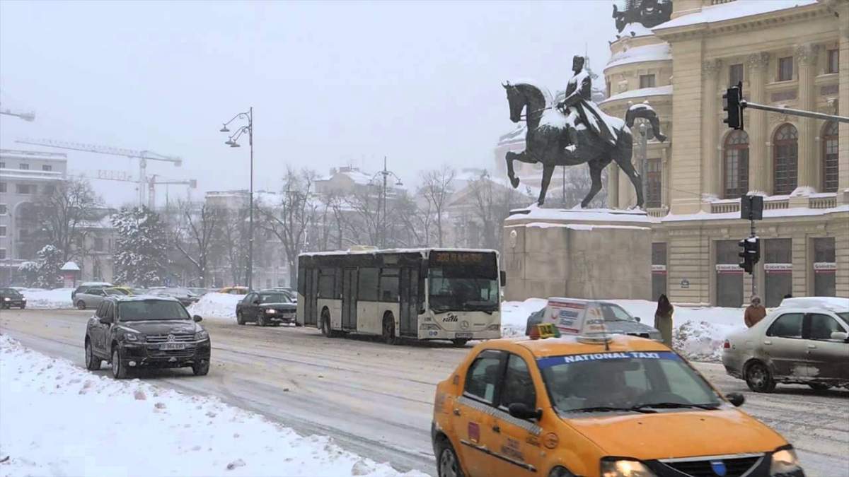 Au fost anunțate ploi și ninsori în Capitală.