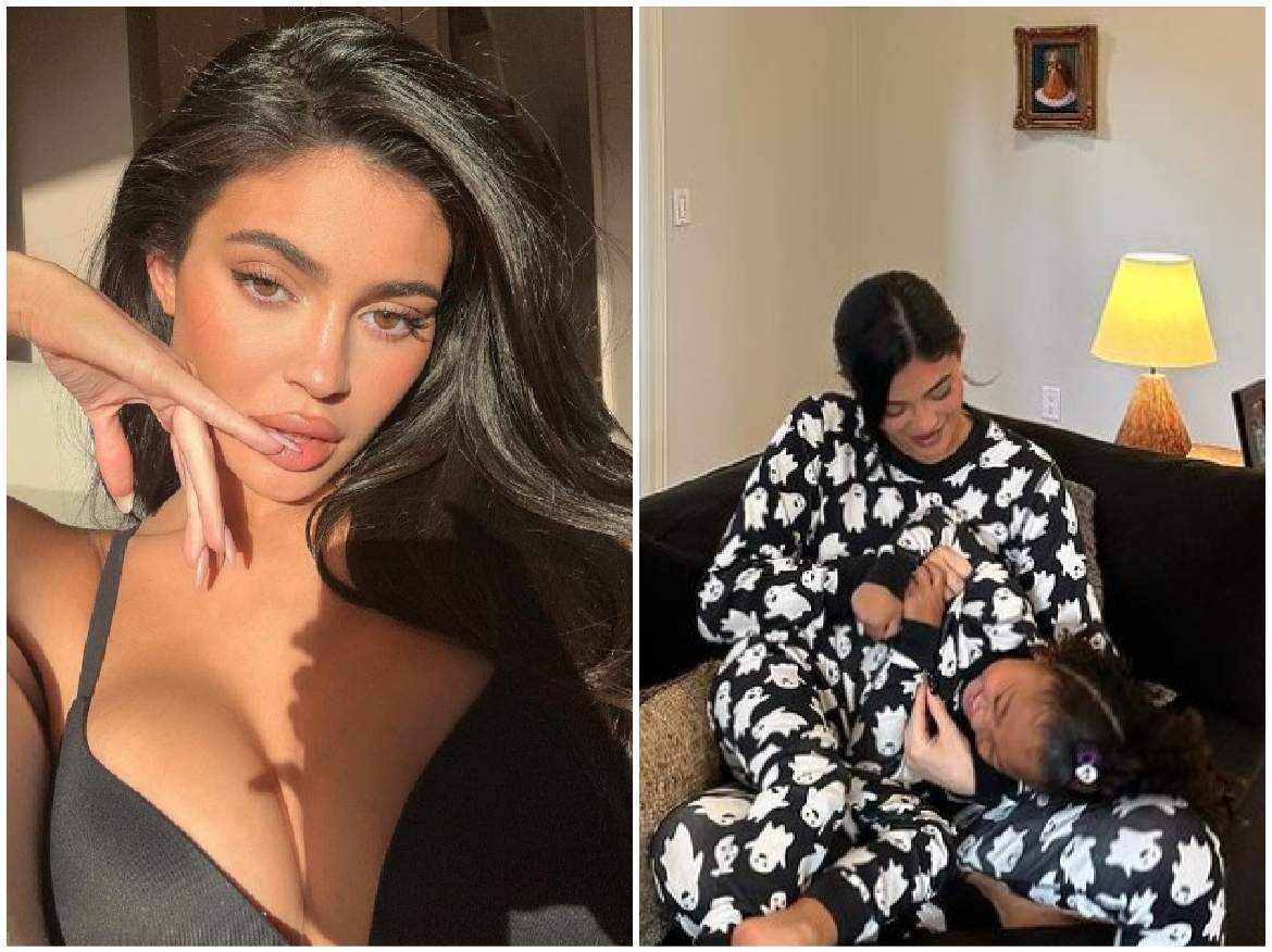Colaj cu Kylie Jenner și fiica ei