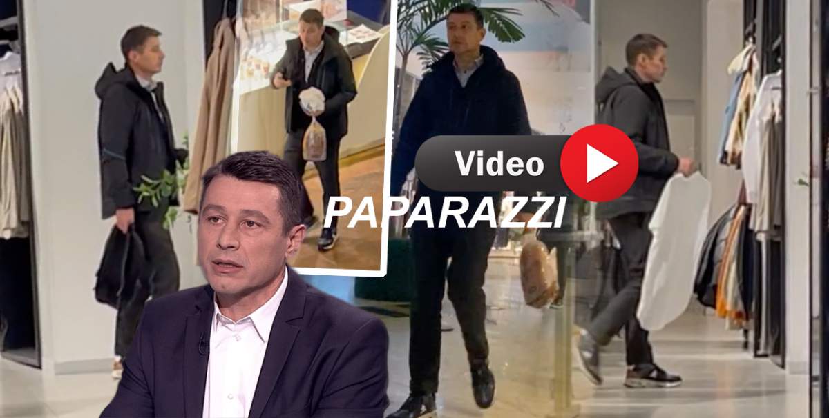 Iulian Miu, cu mâncarea în mână, la shopping! Fostul fotbalist îmbină utilul cu plăcutul într-un mod dubios / PAPARAZZI