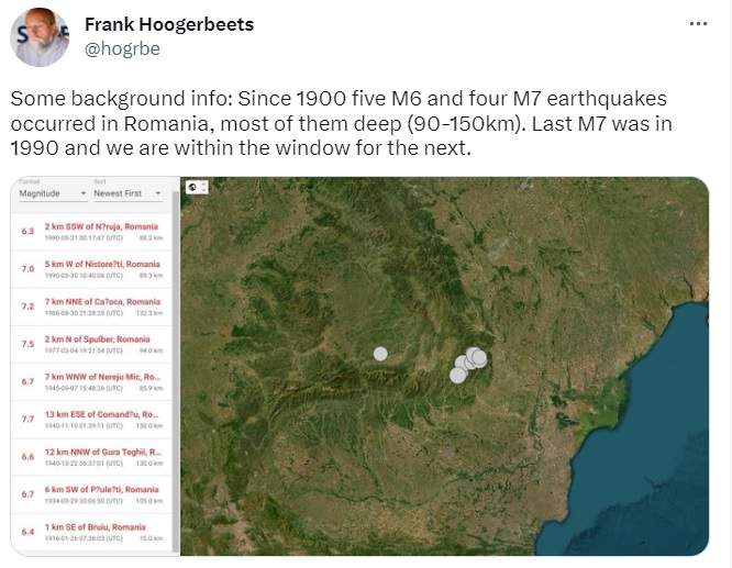 Cercetătorul care a "prezis" seismul din Turcia cu trei zile înainte de producerea acestuia vorbește despre cutremurele din România: ”Suntem în fereastra de timp pentru...” / FOTO