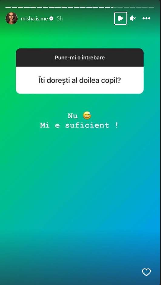 Misha, fosta soție a lui Connect-R își dorește să devină mamă pentru a doua oară? Ce spune artista: „Mi-e suficient...”