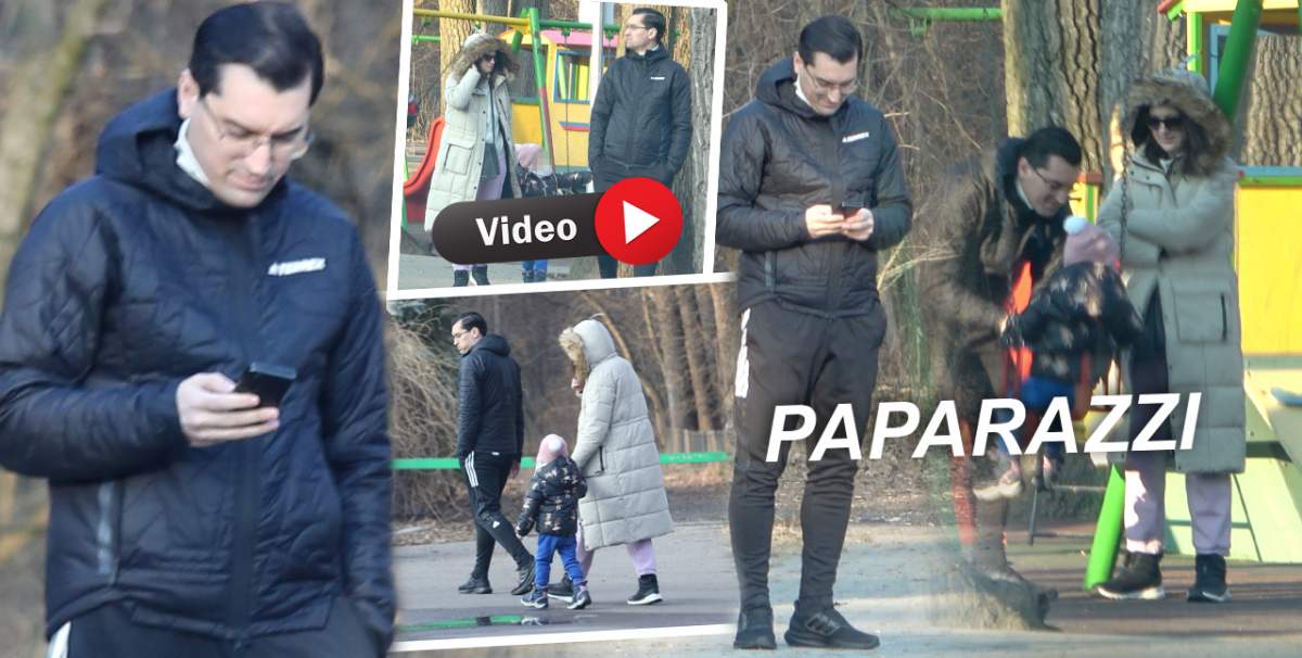 Cum este Răzvan Burleanu în rolul de tată. Președintele FRF surprins alături de familia sa / PAPARAZZI