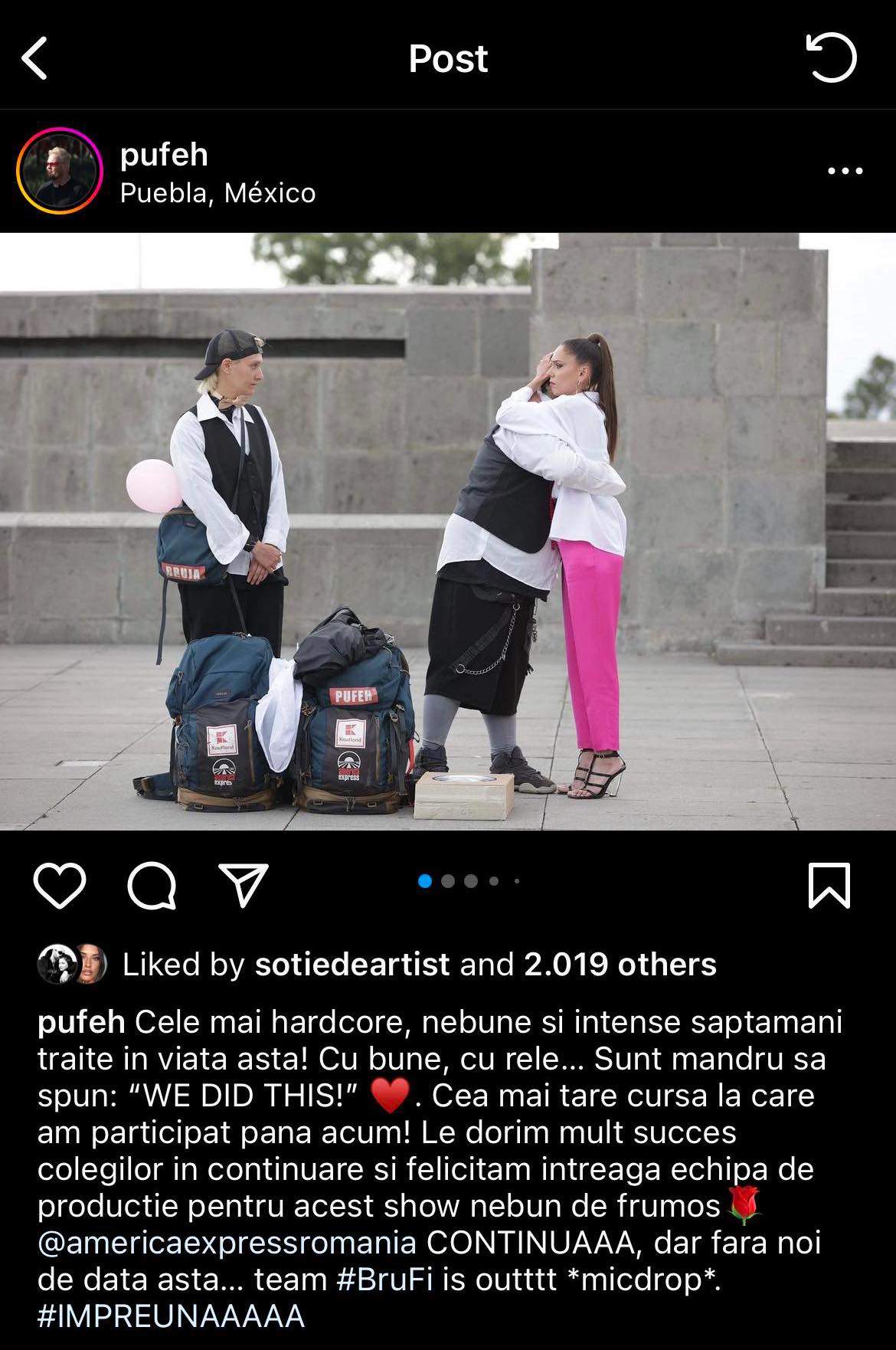 Pufeh, mesaj emoționant după eliminarea de la America Express. Influencerul a izbucnit în lacrimi la plecare: „Sunt mândru să spun...” / FOTO