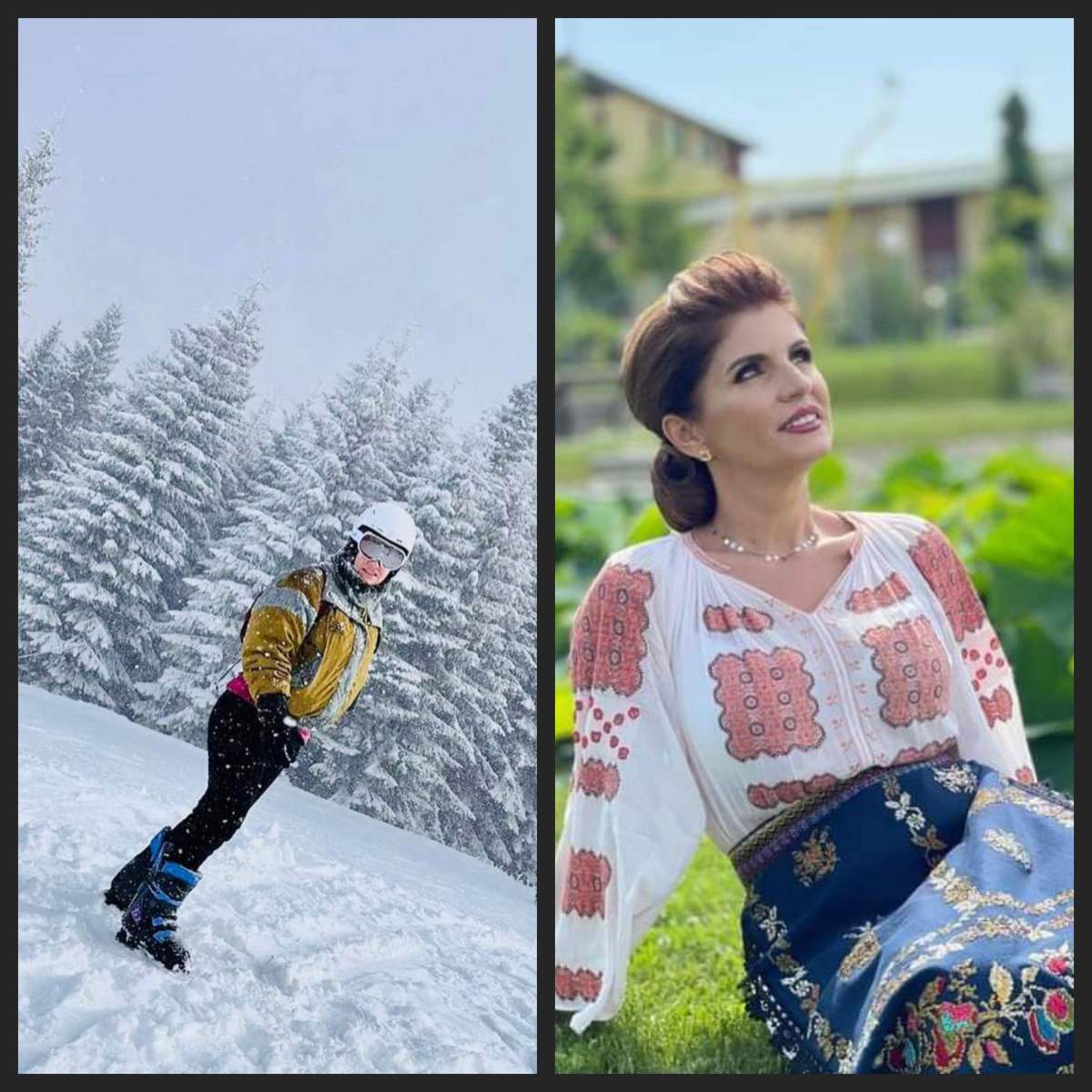 Mariana Ionescu Căpitănescu, declarații în exclusivitate pentru Antena Stars Mariana Ionescu Căpitănescu la munte, pe pârtie