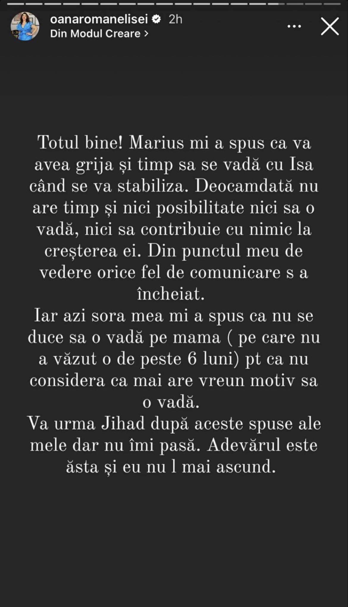 Oana Roman, acuzații la adresa lui Marius Elisei. Vedeta susține că fostul partener nu își petrece timpul cu fiica sa și nu îi dă bani: “S-a încheiat” / FOTO