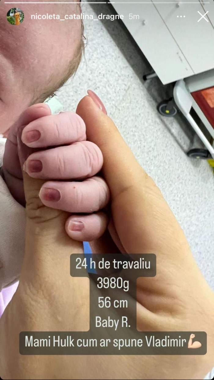 Nicoleta Dragne a născut! Fosta Ispită de la ”Insula Iubirii” a devenit mamă pentru a doua oară: ”24 de ore de travaliu” / FOTO