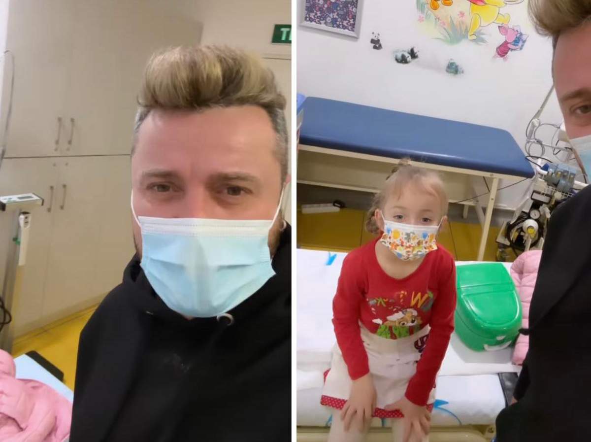 Tavi Clonda a ajuns cu fiica la medic Tavi Clonda a ajuns cu fiica la medic