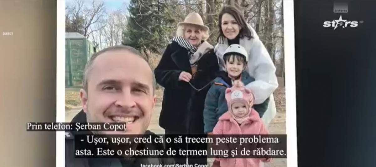 Șerban Copoț alături de familie