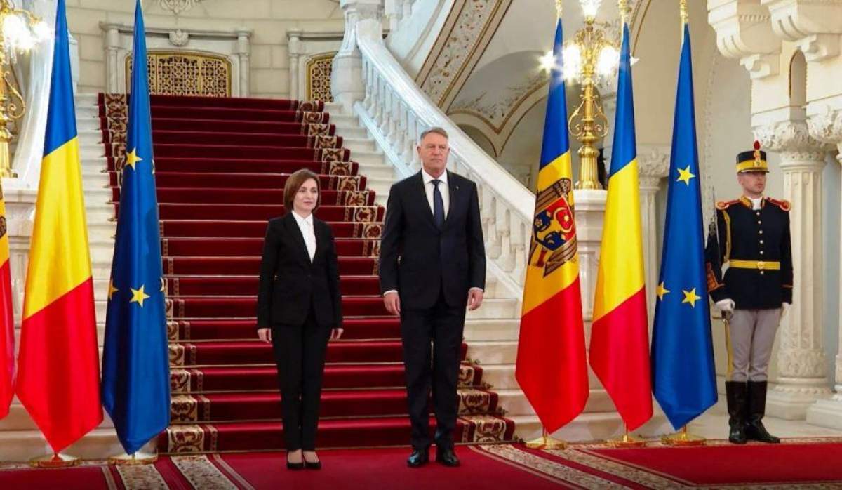 Klaus Iohannis și Maia Sandu, declarații la Palatul Cotroceni: "Republica Moldova nu este singură în fața acestor provocări"